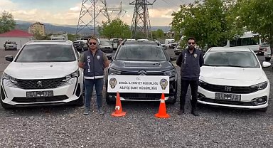 Bingöl'de çalıntı araçlar ele geçirildi