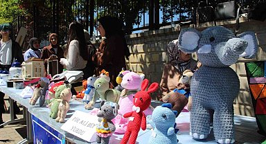 Bingöl'de gençlerin hazırladığı el emeği ürünler sergilendi