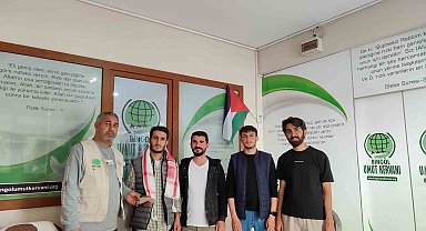 Bingöl'de üniversite öğrencilerinden Gazze'ye anlamlı destek