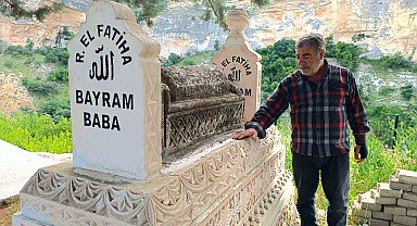 Çemişgezek'te Bayram Baba hazretlerinin kabri yenilendi