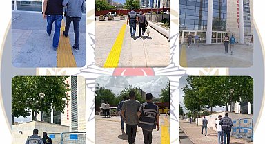 Elazığ'da haklarında kesinleşmiş hapis cezası bulunan 22 kişi yakalandı