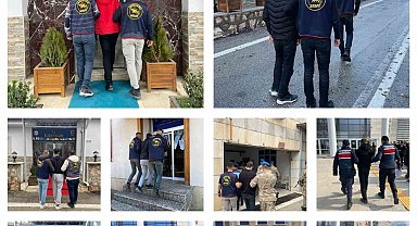 Elazığ'da kesinleşmiş hapis cezası bulunan 26 zanlı tutuklandı