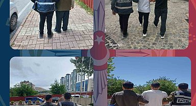 Elazığ'da kesinleşmiş hapis cezası olan 18 zanlı yakalandı