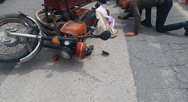 Elazığ'da sepetli motor devrildi: 1 yaralı