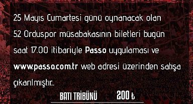 Elazığspor-52 Orduspor maçı biletleri satışta