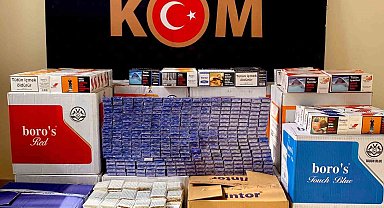 Erzurum'da polisten kaçak sigara operasyonu