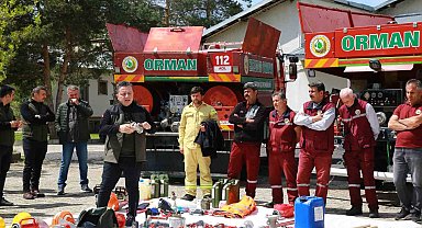 Erzurum'da yangın söndürme timleri hazır