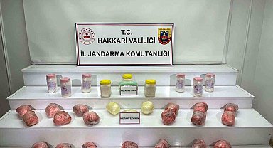 Hakkari'de 34 kilo 638 gram metamfetamin ele geçirildi