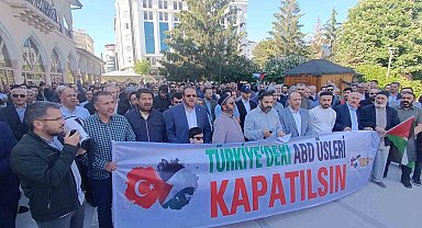 İsrail'in çadır kentteki katliamı Van'da protesto edildi