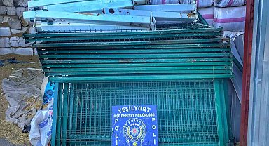 Kamu kurumundan demir çit çalan hırsızlar yakalandı