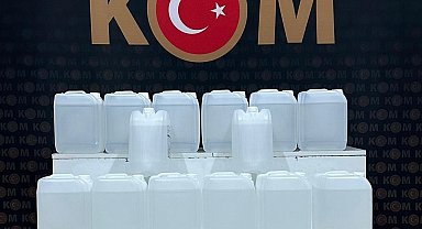 Kars'ta 100 litre sahte alkol ele geçirildi