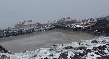 Malatya'da yüksek rakımlı bölgelerde kar yağışı etkili oldu