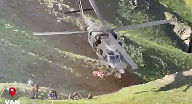 Ot toplarken kayalıklardan düşen şahsın imdadına jandarma yetişti