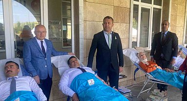 Patnos'ta kan bağışı kampanyasına yoğun katılım