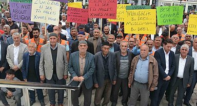 Patnos'ta sivil toplum kuruluşlarından İsrail tepkisi