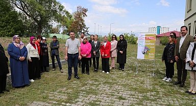 Sağlıkta farkındalık için fidan diktiler