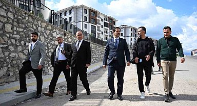 Taşkın, TOKİ çalışmalarını yerinde inceledi
