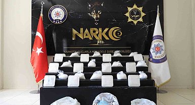 Tezeklerin arasında gizlenen 41 kilo metamfetamin ele geçirildi