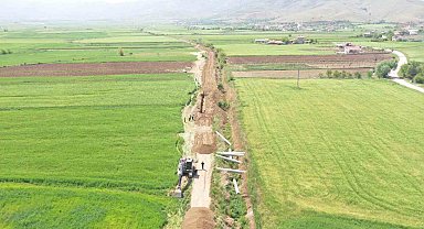 Uluova sulama inşaatında çalışmalar sürüyor