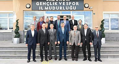 Vali Çiftçi'ye spor tesisleri brifingi