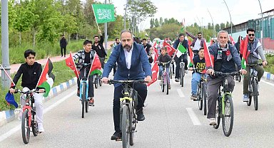 Van YYÜ öğrencileri Gazze'ye destek protestolarını sürdürüyor
