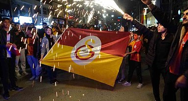 Van'da Galatasaray'ın şampiyonluk sevinci