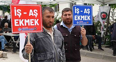 Van'da işten çıkarılan işçilerin oturma eylemi devam ediyor