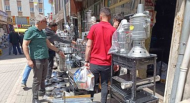 Van'da mangal ve semaver satışları arttı