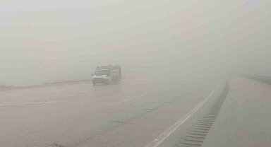 Van'ın Kurubaş Geçidi'nde yoğun sis etkili oldu