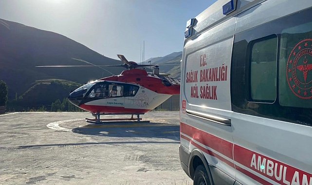 18 yaşındaki genç için helikopter havalandı
