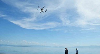 Adilcevaz'da drone ile sivrisinek ve haşerelerle mücadele