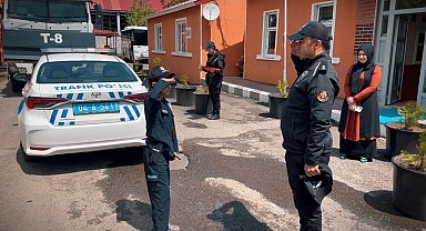 Ağrı'da, kalp nakli bekleyen minik Muhammed'in polis olma hayali gerçek oldu