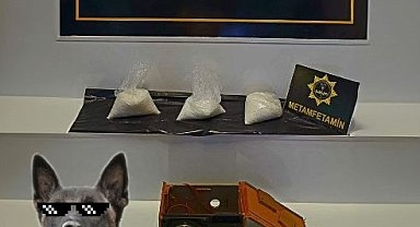 Aracın ses sistemi kabinindeki uyuşturucuyu Thor buldu