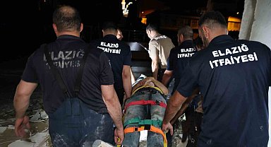 Asansör boşluğuna düşerek yaralanan şahsı itfaiye ekipleri kurtardı