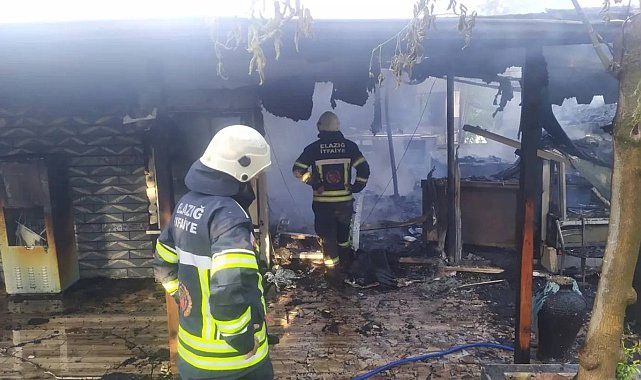 Elazığ'da korkutan yangın