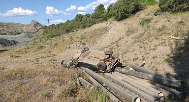 Elazığ'da otomobil şarampole yuvarlandı: 1 ölü, 6 yaralı