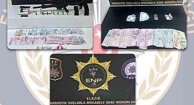 Elazığ'da uyuşturucu tacirlerine operasyon: 5 gözaltı