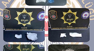 Elazığ'da uyuşturucuyla mücadele: 3 tutuklama