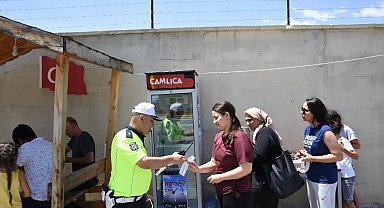 Erzincan'da Kurban Bayramı trafiğinde yoğun denetim ve kontroller devam ediyor