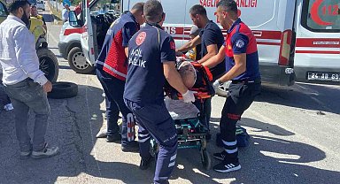 Erzincan'da trafik kazası: 2 yaralı