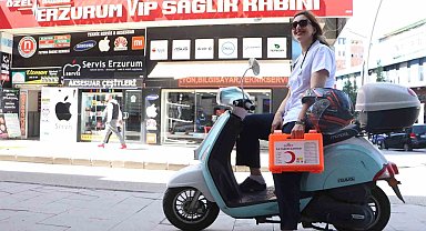 Erzurum'un ilk sağlık kabinini kurdu