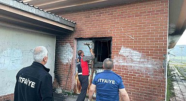 Kağızman Milli Eğitim Müdürlüğü deposunda yangın