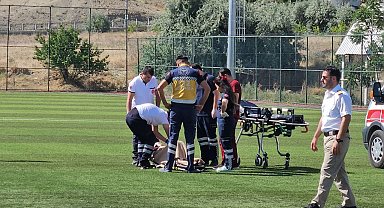 Kalp krizi geçiren hasta, ambulans helikopter ile hastaneye kaldırıldı