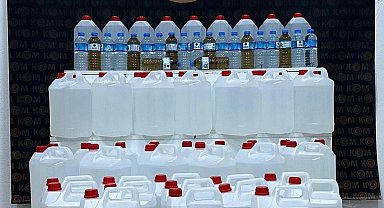 Kars'ta kaçak alkol ele geçirildi