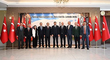 Komisyon üyelerinden Vali Çiftçi'ye ziyaret