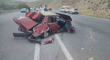 Kontrolden çıkan araç bariyerlere çarptı: 2 yaralı