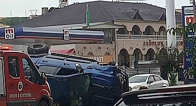 Kontrolden çıkan araç takla attı: 2 yaralı