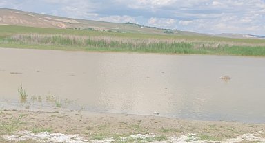 Kuraklık nedeniyle kuruyan göl yeniden doldu