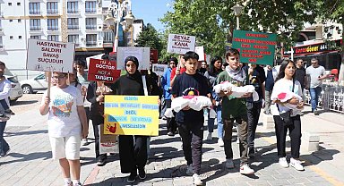 Malatya'da Filistin'e destek yürüyüşü