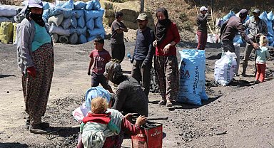 Mangal kömürü üretmek için gece gündüz mesai yapıyorlar